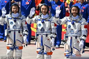 Astronauts Chen Dong, Chen Zhongrui, and Wang Jie (Pictured) have been stranded on the Chinese space station Tiangong until their return vehicle can be repaired