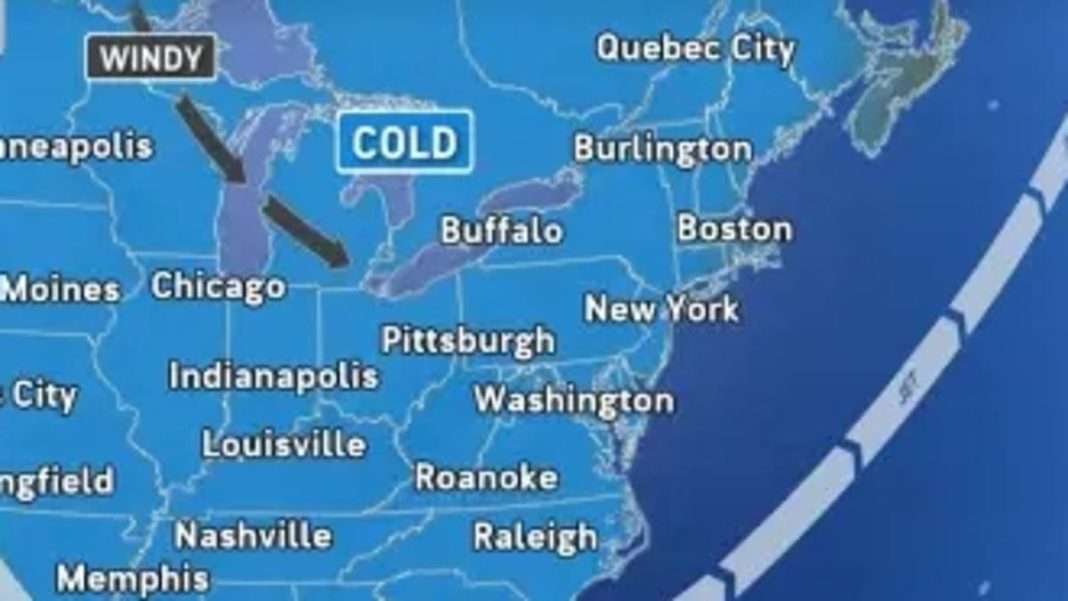 People from the Dakotas to the East Coast can expect a December-like cold in the coming days, like New Orleans (pictured) 