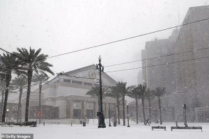 People from the Dakotas to the East Coast can expect a December-like cold in the coming days, like New Orleans (pictured)