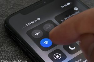 Google is telling smartphone users to avoid using public Wi-Fi because 'these networks can be unencrypted and easily exploited by attackers' (file photo)