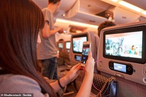 From 23 November, passengers will be able to stream, video call, game, work and browse social media in real time - free of charge - at 40,000ft with simple one-click access (stock image)