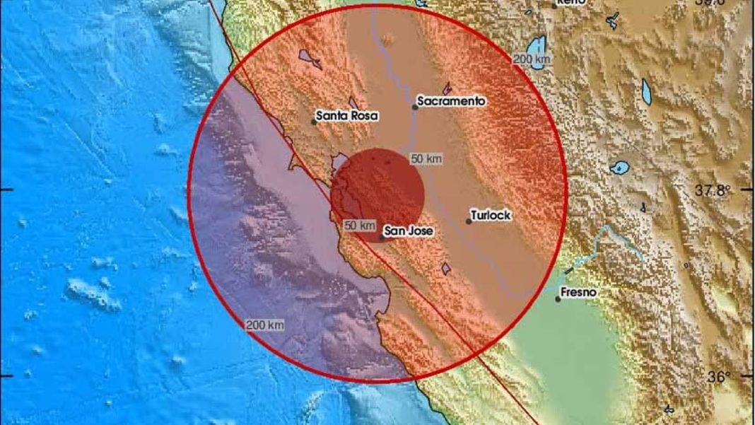 An earthquake hit California on Tuesday, sending shockwaves up and down the coast