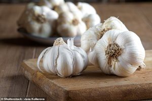 A mouthwash containing garlic extract can be as effective and offer longer-lasting protection compared to chlorhexidine products, the study found (file image)