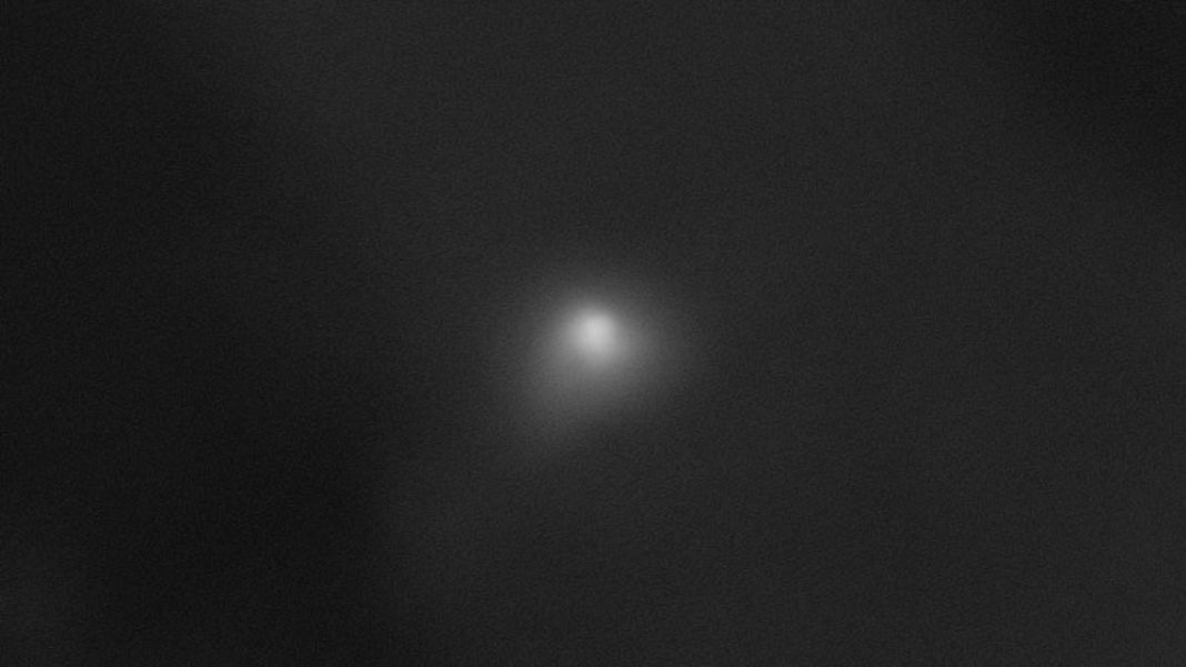 NASA has shared its long–awaited images of the mysterious object zipping through our solar system – finally confirming its true identity. Pictured: a photo taken on October 2 by the HiRISE camera on NASA's Mars Reconnaissance Orbiter