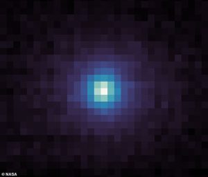 These pictures can finally put any speculation to rest, as they confirm the object's true identity as a comet. Pictured: a photo taken on October 9 by NASA's MAVEN spacecraft