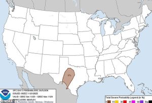 A stronger severe weather notice has been issued for Texas on Sunday, including in cities such as San Antonio, Austin, and Laredo