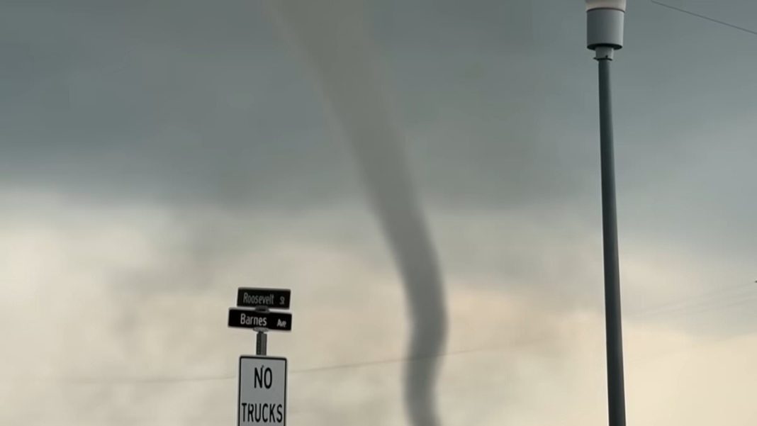 Almost 20 tornadoes rampaged across several Mississippi towns earlier in 2025 (Pictured). Friday's forecast reveals a marginal risk of twisters forming (Stock Image)