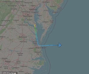 Flight tracking data spotted the plane taking off around 8.30am and soaring over the Atlantic before vanishing from radar