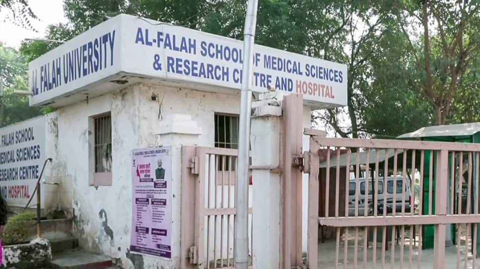 A view of the entrance of the Al-Falah University, in Faridabad (Image Source: File Photo/ANI)