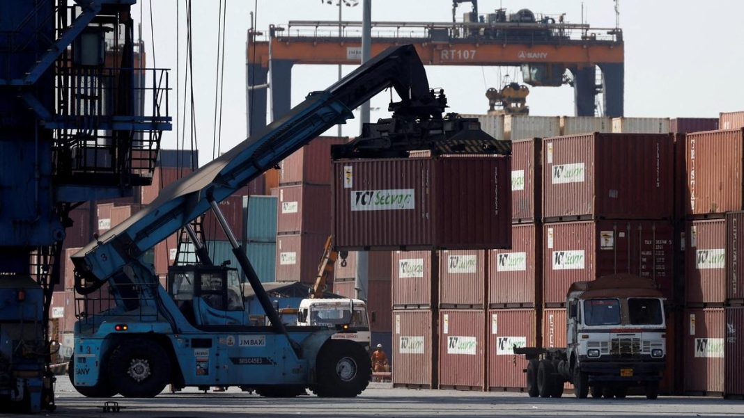  In October 2025, India’s trade deficit expanded to $21.8 billion from $9.05 billion in the same period last year. File. | Photo Credit: Reuters