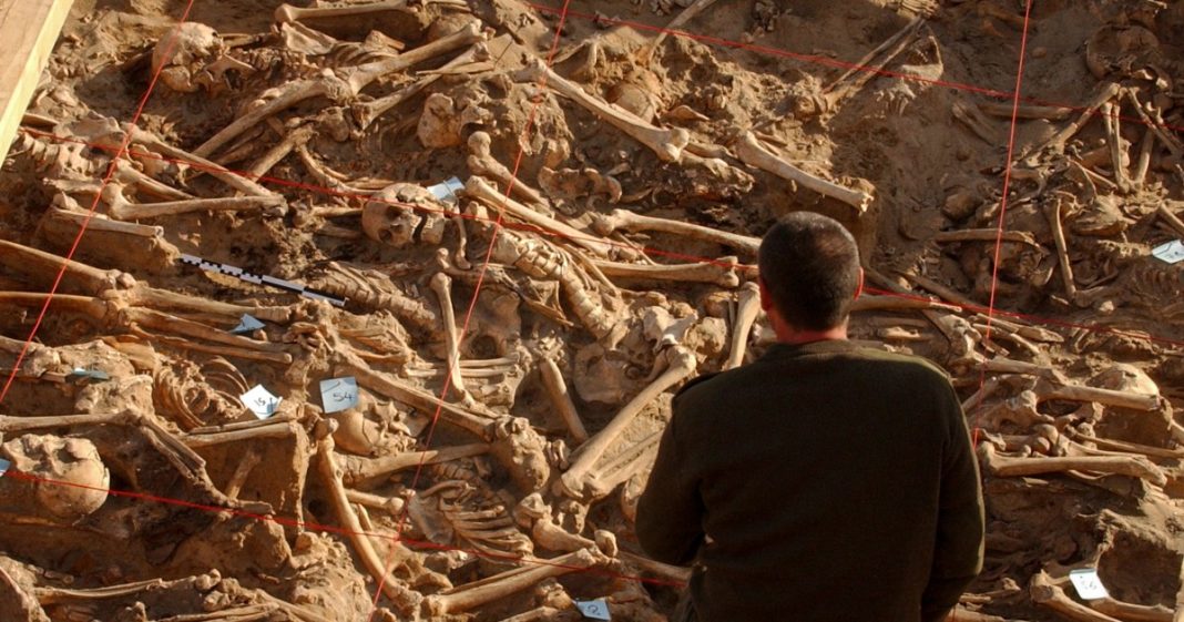 A general view of the excavation site.
