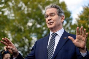 Treasury Secretary Scott Bessent outside the West Wing of the White House on Oct. 22. Jim Watson / AFP via Getty Images