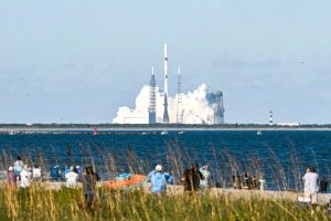 Blue Origin's New Glenn rocket lifts off for its second mission, the NG-2, from Space Launch Complex 36 at the Space Force Station in Cape Canaveral, Fla., on Nov. 13, 2025. Chandan Khanna / AFP - Getty Images