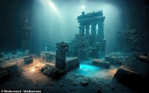 It's generally believed the story about the world of Atlantis was first told 2,300 years ago by the Greek philosopher Plato who made it up, but some history fans persist with the idea that it actually existed (artist's impression)