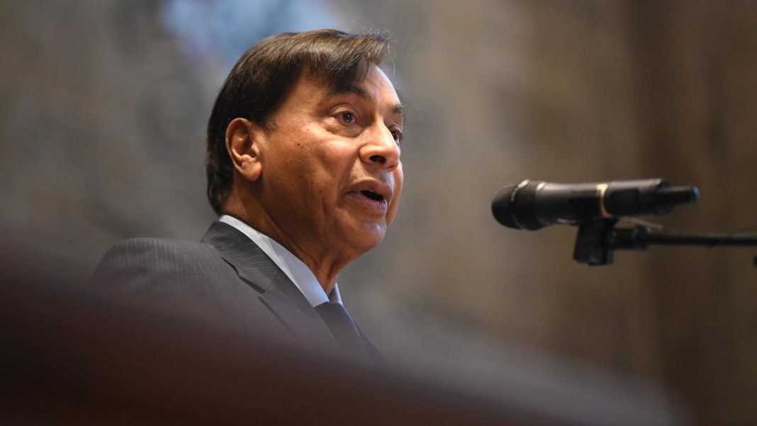 The founder of ArcelorMittal steelworks is worth an estimated 15.4 billion pounds as per the 2025 ‘Sunday Times Rich List’, which ranked him the U.K.’s eighth richest man. File | Photo Credit: AFP