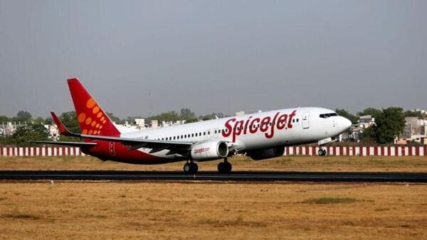 A SpiceJet passenger Boeing 737-800 aircraft.