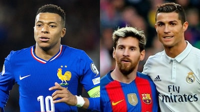 Kylian Mbappe eyes the goal-scoring records of Messi and Ronaldo (X)