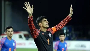 Indian goalie Gurpreet Singh Sandhu. - File
