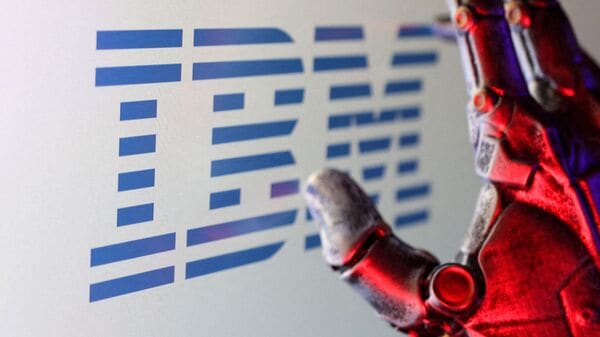 FILE PHOTO: IBM logo is seen in this illustration taken February 16, 2025. .