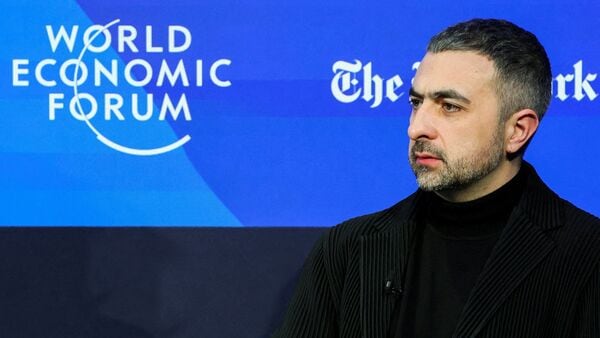 FILE PHOTO: Mustafa Suleyman, Co-Founder and CEO at Inflection AI, attends the 54th annual meeting of the World Economic Forum, in Davos, Switzerland, January 18, 2024. REUTERS/Denis Balibouse/File Photo