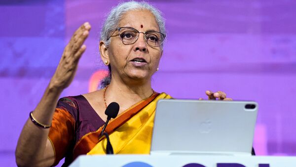 Union Finance Minister Nirmala Sitharaman addressed the 12th SBI Banking and Economics Conclave 2025 in Mumbai on Thursday, 6 November 2025.