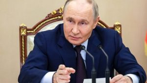 Russian President Vladimir Putin chairs a meeting with members of the Security Council in Moscow. (Photo: AP)