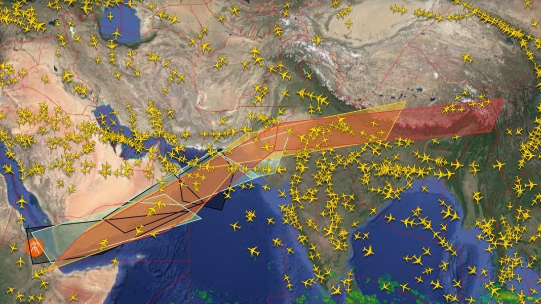 India is bracing for potential disruption to air travel with volcanic ash from Sunday’s (November 23, 2025) eruption of Ethiopia’s Hayli Gubbi volcano forecasted to drift towards mainland India. Photo: flightradar24