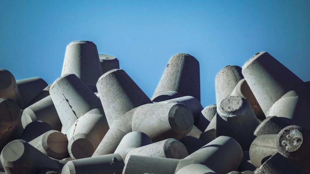 An image of concrete tetrapods used as wave breakers to prevent beach erosion. | Photo Credit: Special Arrangement