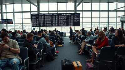 Delhi flight delay (Image is AI generated)