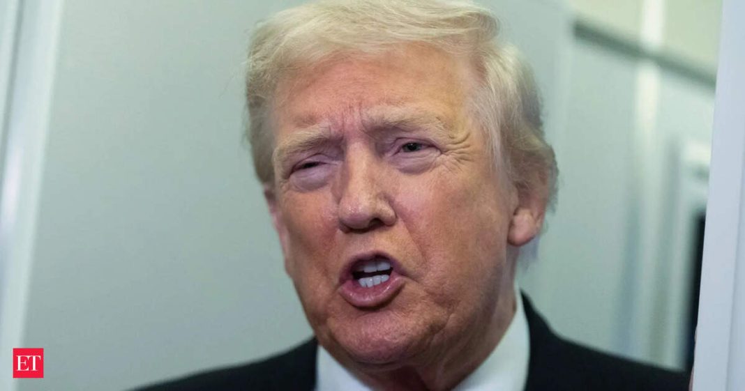 US President Donald Trump speaks to reporters on board Air Force One on his way back to the White House from a weekend trip at his Mar-a-Lago estate in Palm Beach, Fla., Sunday, Nov. 2, 2025.