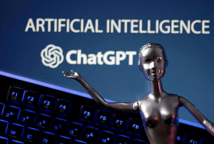 ChatGPT logo and AI Artificial Intelligence words are seen in this illustration taken on May 4, 2023.  (File photo: Reuters)