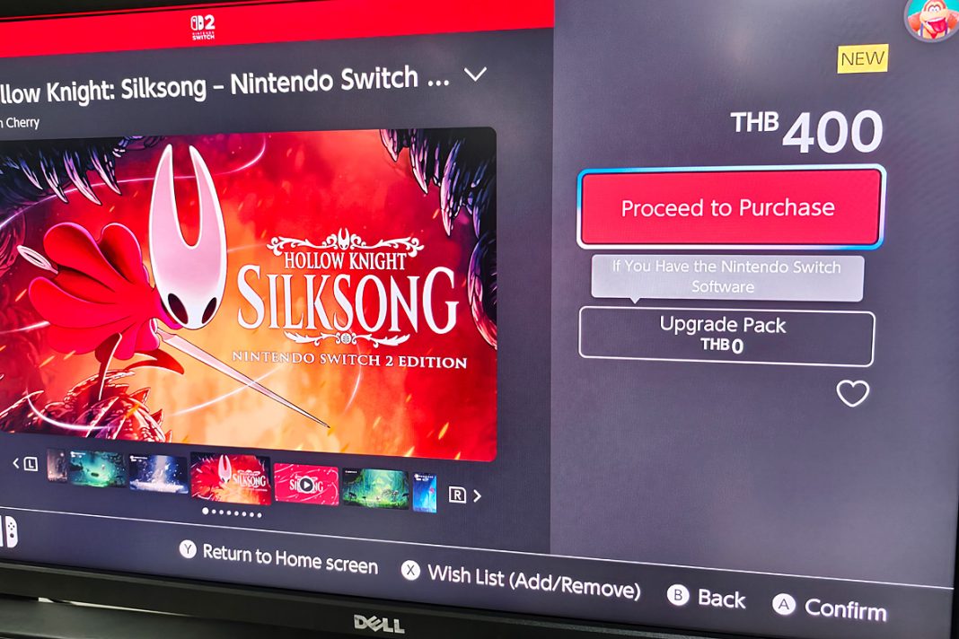 Nintendo games can now be brought in Thai currency. (Photos: Komsan Jandamit)