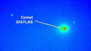 Comet 3I Atlas as seem by Isro's Mount Abu telescope. (Photo: Isro)