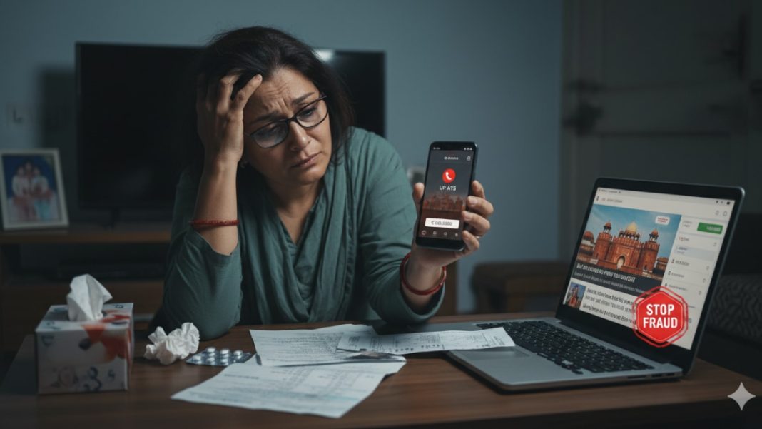 Sunita Gaur, a local woman from Kanpur, received a series of frantic calls between November 9 and 11. (Image generated by Gemini AI)