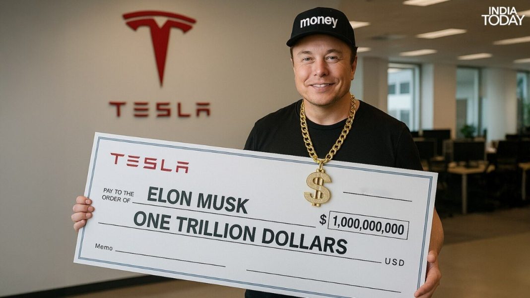 CEO Elon Musk wins $1 trillion pay deal (Photo: AI generated)