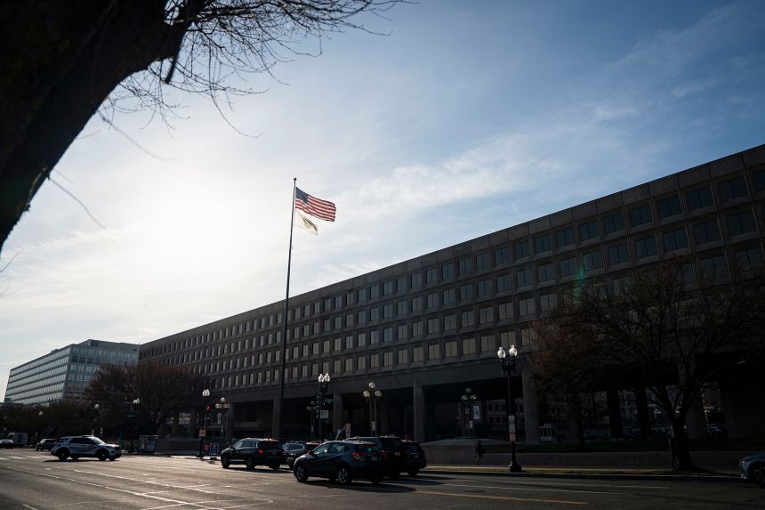 The US Department of Energy (DOE) headquarters in Washington, DC, on Wednesday, March 12, 2025.