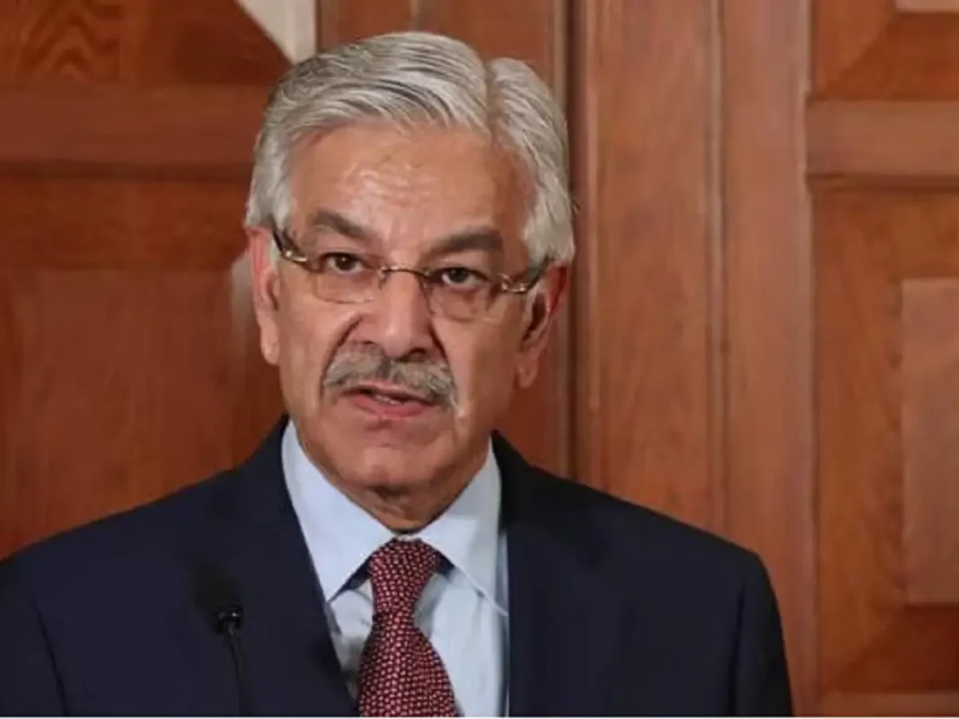 Pakistan’s defence minister Khawaja Muhammad Asif