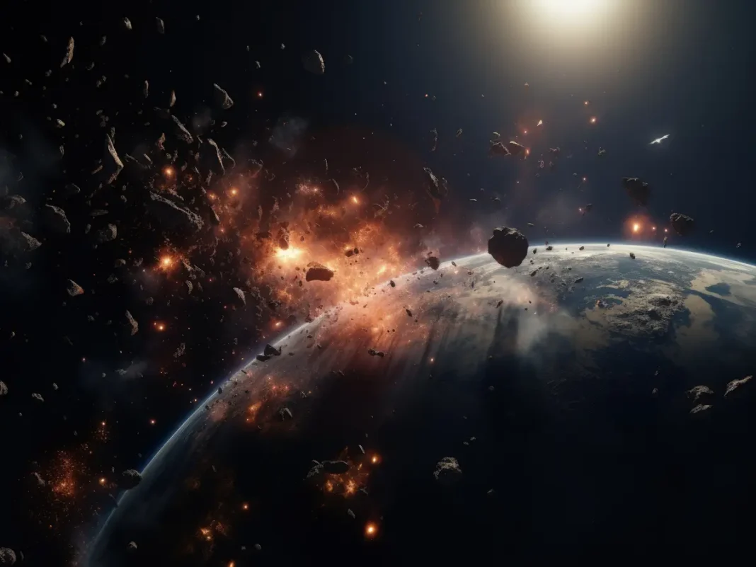 China NASA satellite collision representative image