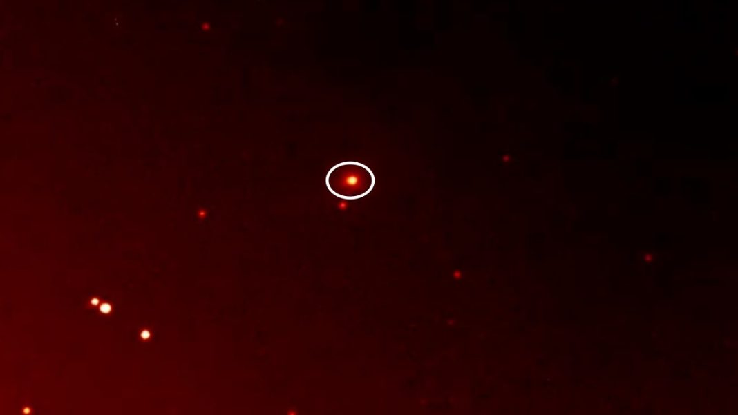 Interstellar Comet 3I/Atlas as seen from Earth. (Photo: X/@astrojoanmiquel)