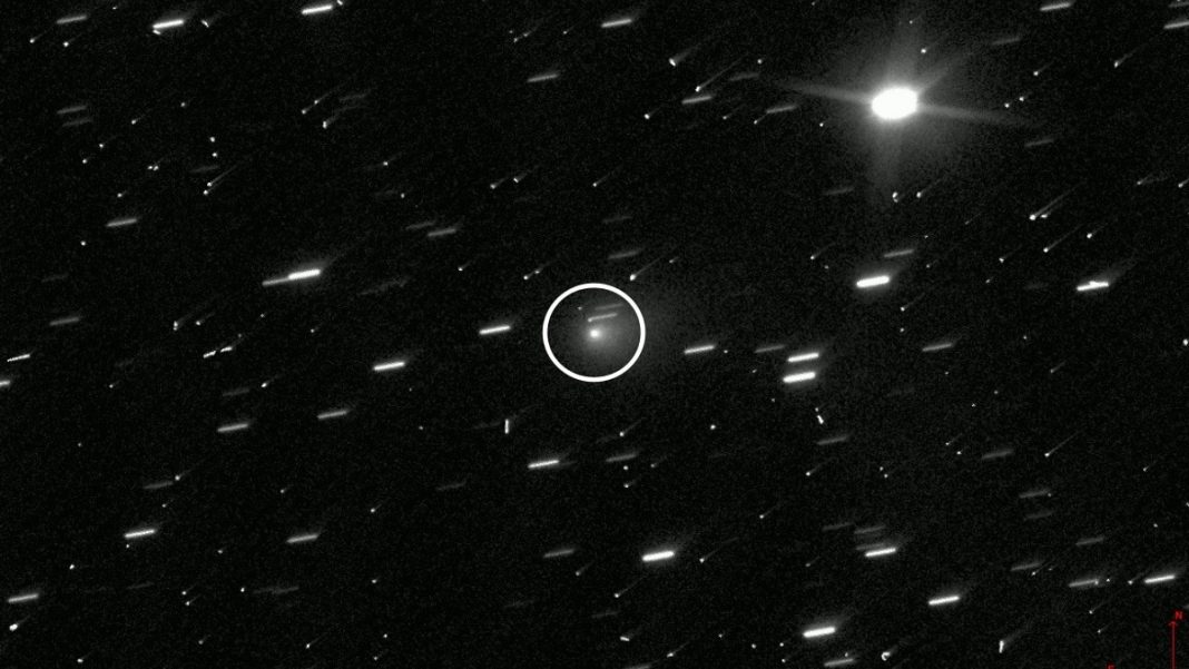 Interstellar comet 3I/ATLAS as captured by the Hubble Telescope. (Photo: Nasa)