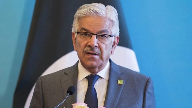 Khawaja Asif reiterated that India could 