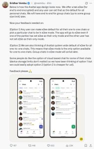 Sridhar Vembu Post on X