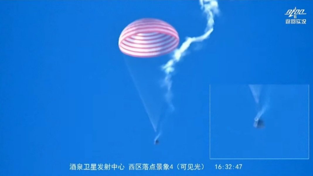 Shenzhou-20 astronauts return safely from space. (Photo: X)