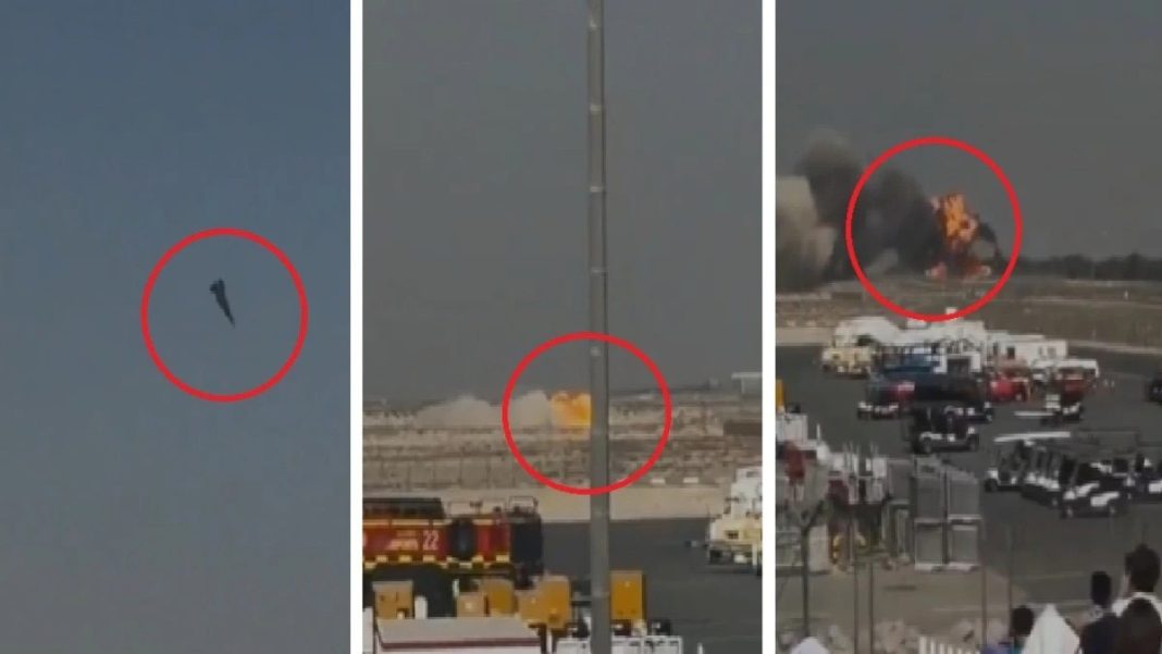 A Tejas jet of the Indian Air Force crashed at the Dubai Airshow on Friday.