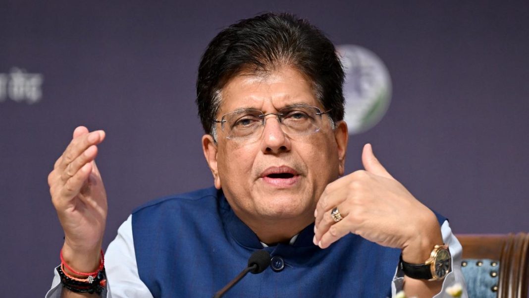 “We will continue to see relentless growth,” Commerce and Industry Minister Piyush Goyal said, adding India’s merchandise and services exports too have recorded high growth during April-October this fiscal. File | Photo Credit: The Hindu