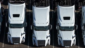 Volvo’s New River Valley plant builds the VNL Autonomous with six redundant systems to enable driverless operations. (Justin Sullivan/Getty Images)