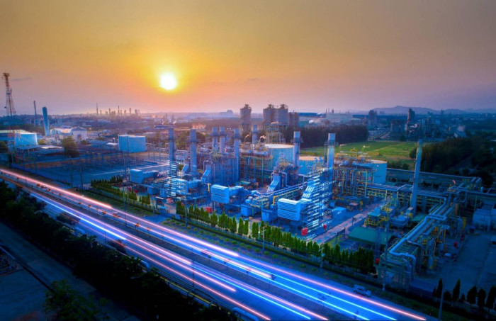 A gas-fired power plant operated by GPSC in Map Ta Phut, Rayong. Gas is considered a bridge fuel to clean energy as Thailand attempts to decarbonise, but the company is also keen on small modular nuclear reactors.