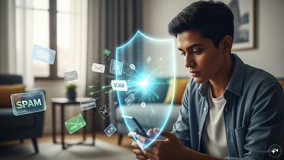 The Sanchar Saathi app allows users to report fraudulent calls and messages. (AI-Generated Image)