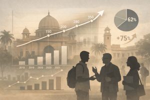 Caste discrimination complaints in higher education institutes increased by 118.4% -- from 173 cases in 2019–20 to 378 in 2023–24. (Representative, AI-generated image)