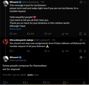 Arijit Singh reacts after fan urges him to work with Pritam, Mithoon and AR Rahman.